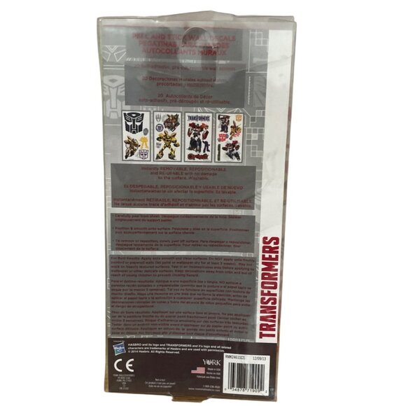 Hasbro Transformers Peel Stick Wall Decals 20 Self-Adhesive Reusable Removable - Picture 2 of 6